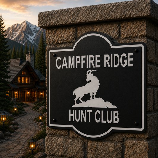 Customizable Mountain Goat Sign