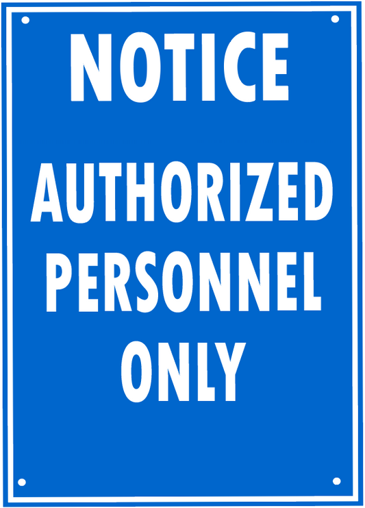 AUTHORIZED PERSONNEL ONLY