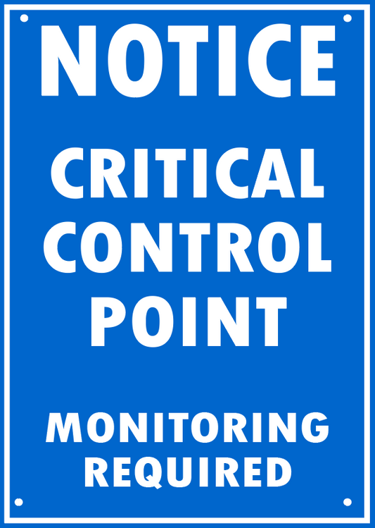 CRITICAL CONTROL POINT