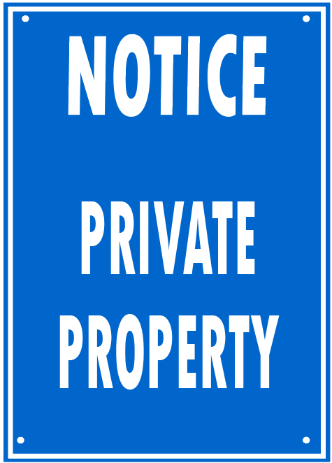 PRIVATE PROPERTY