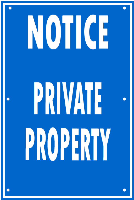 PRIVATE PROPERTY