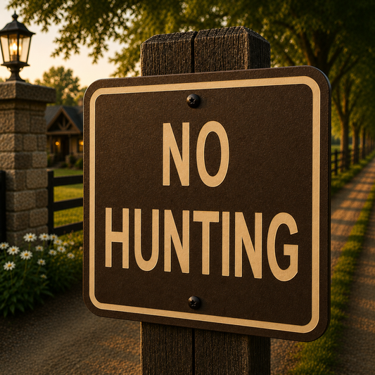No Hunting Sign - 10 x 10