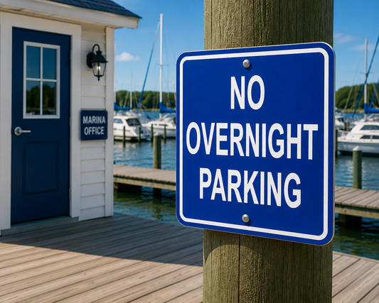 No Overnight Parking Sign 10 x 10
