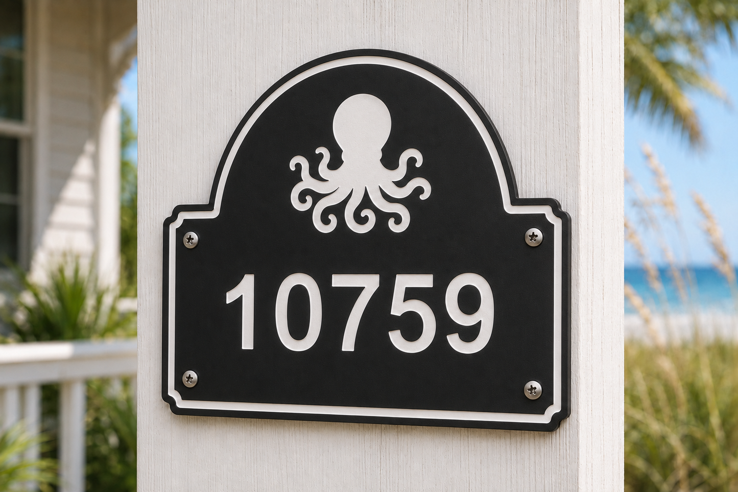 Octopus Coastal Address Plaque