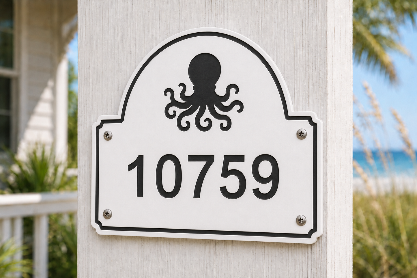 Octopus Coastal Address Plaque