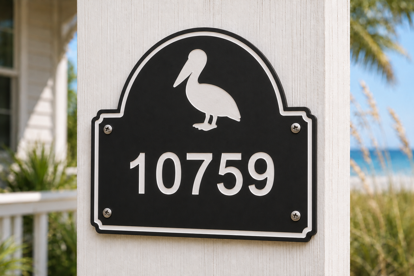 Pelican Coastal Address Plaque