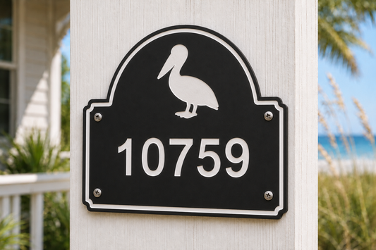 Pelican Coastal Address Plaque