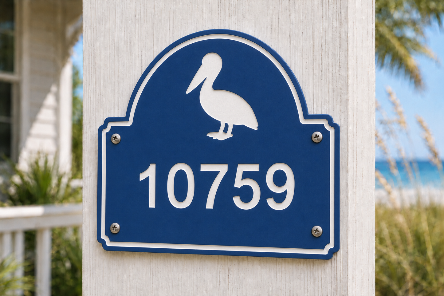 Pelican Coastal Address Plaque
