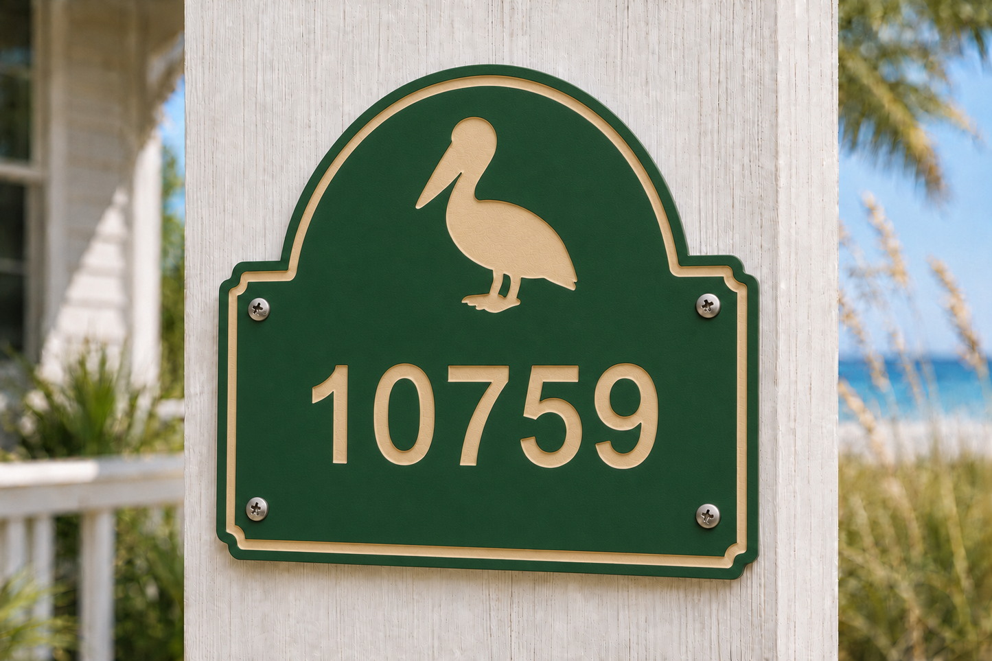 Pelican Coastal Address Plaque