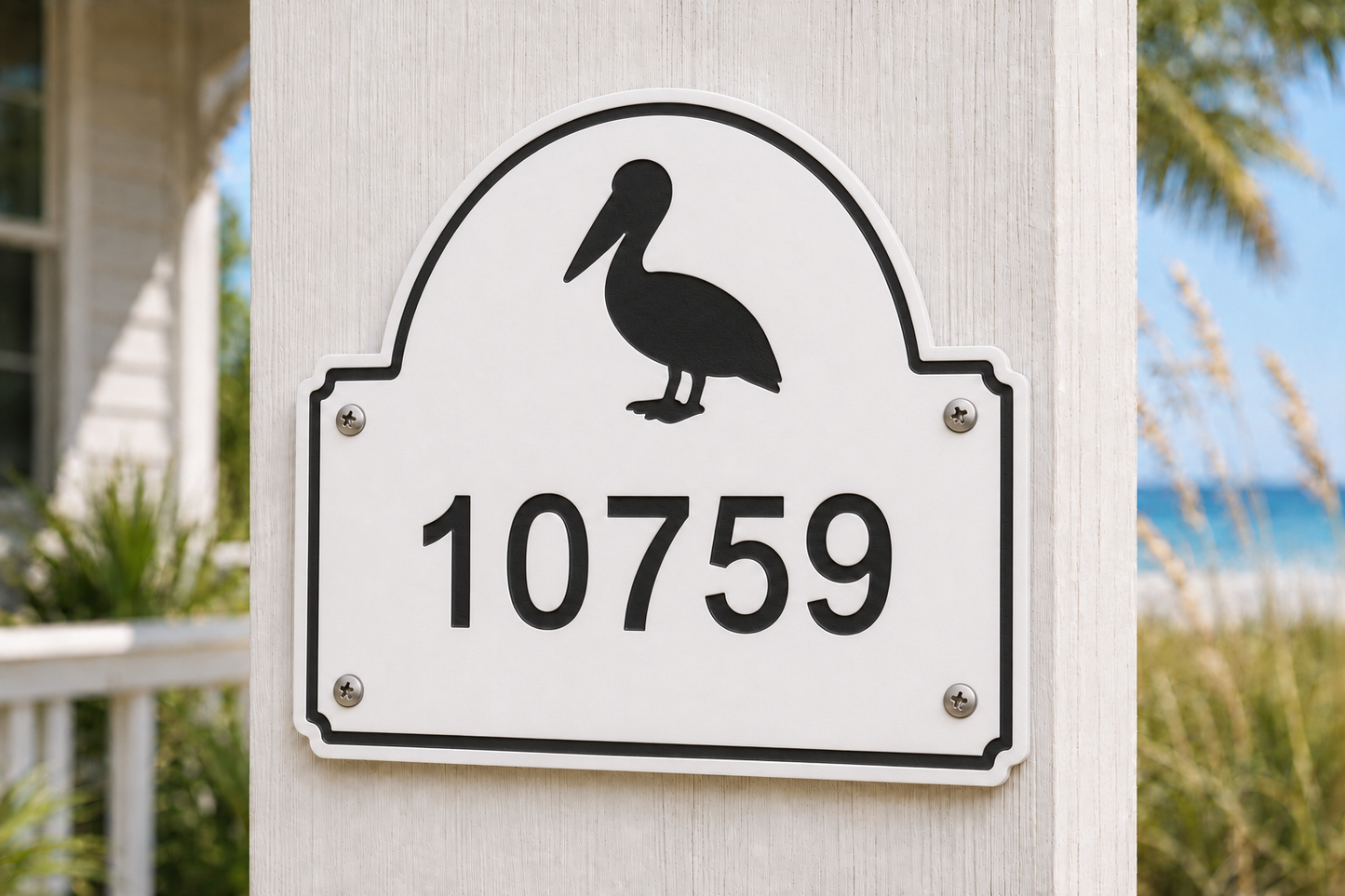 Pelican Coastal Address Plaque