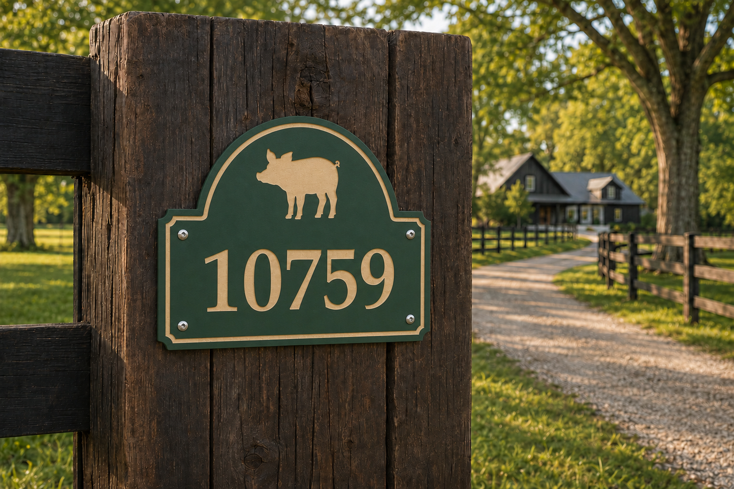 Piglet Numerical Address Sign