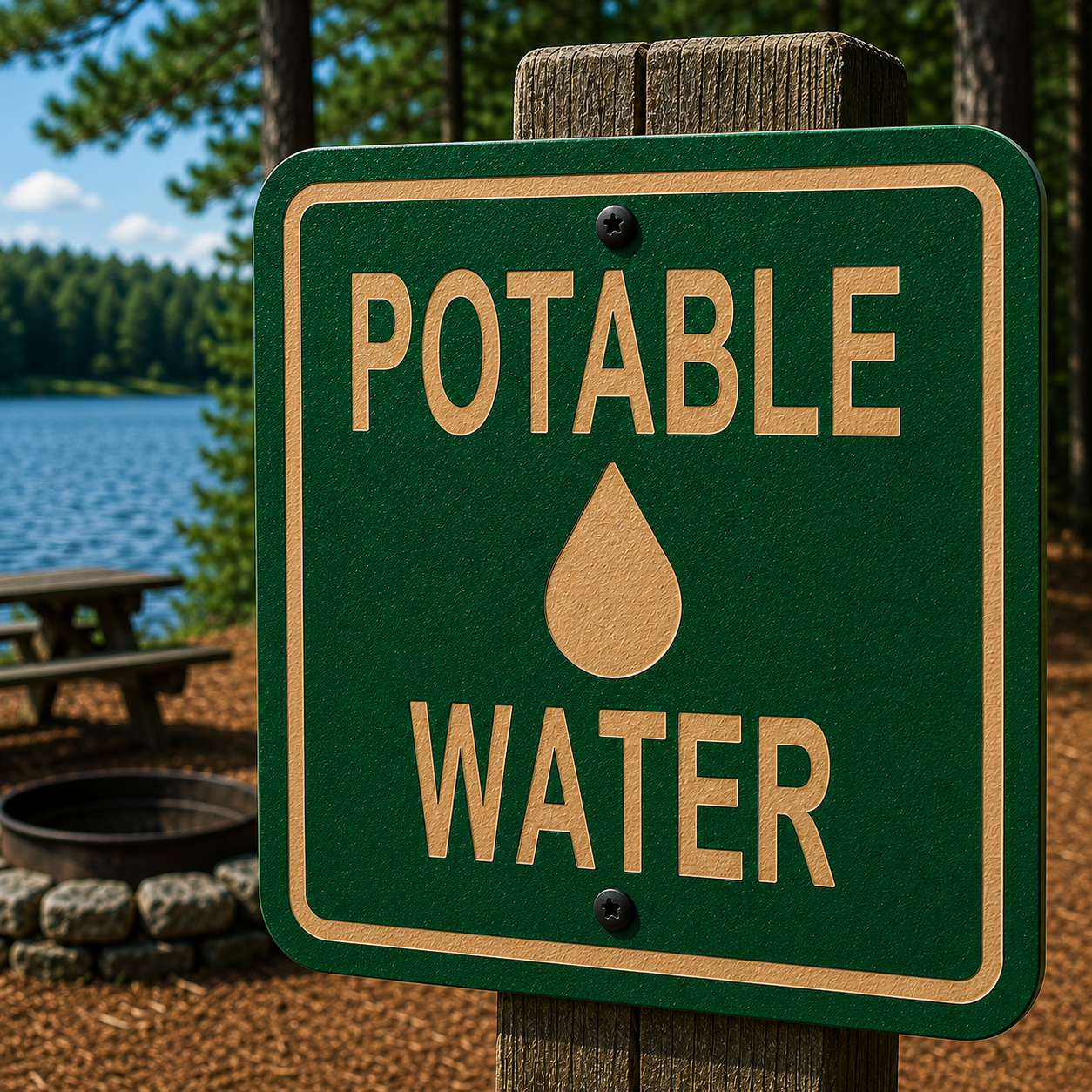 Potable Water Sign 10 x 10