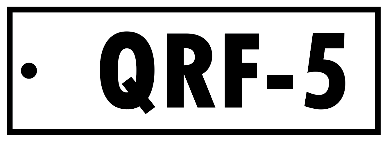 ALPHA-NUMERIC QRF TAG