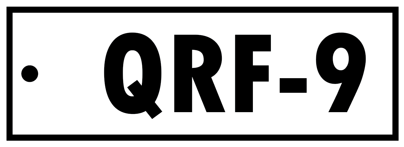 ALPHA-NUMERIC QRF TAG