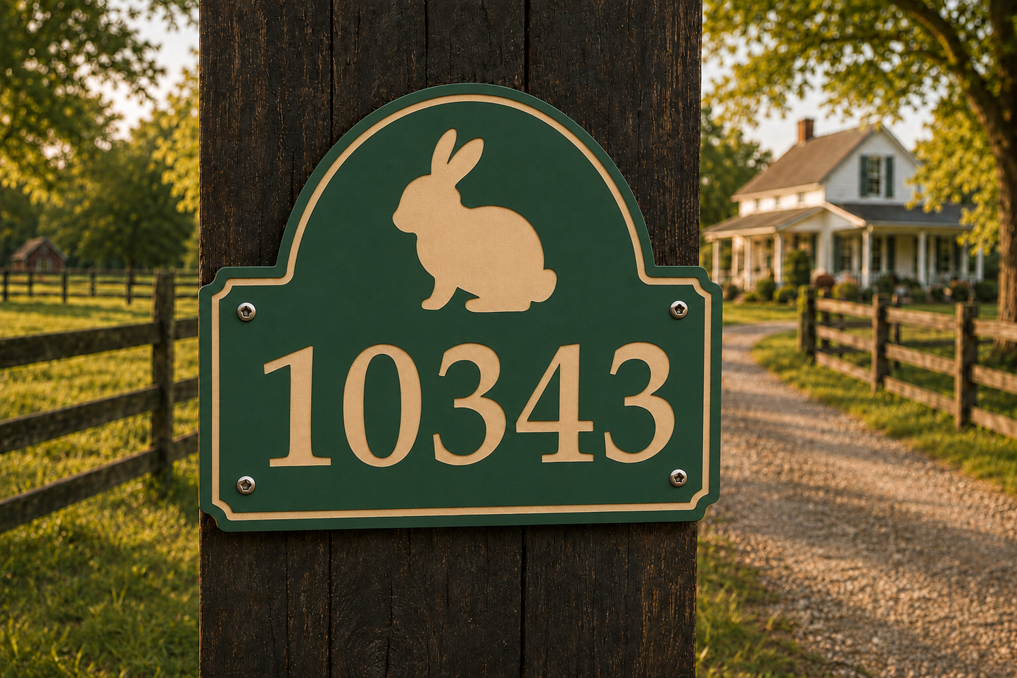 Rabbit Numeric Address Sign