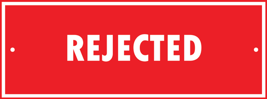REJECTED TAG