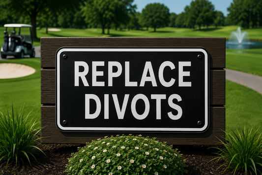 Repair Divots Sign
