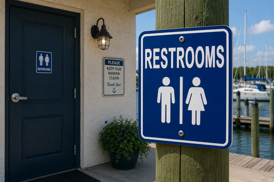 Restrooms Sign 10 x 10