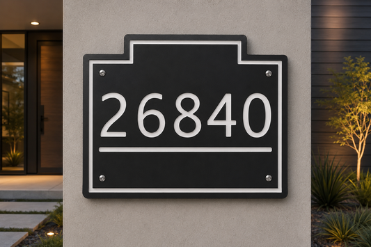 Ridge Numeric Address Plaque
