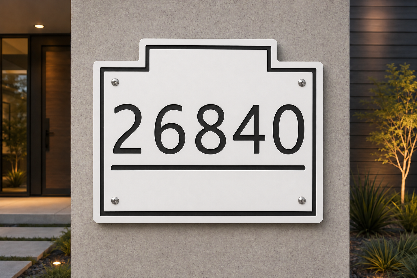 Ridge Numerical Address Plaque