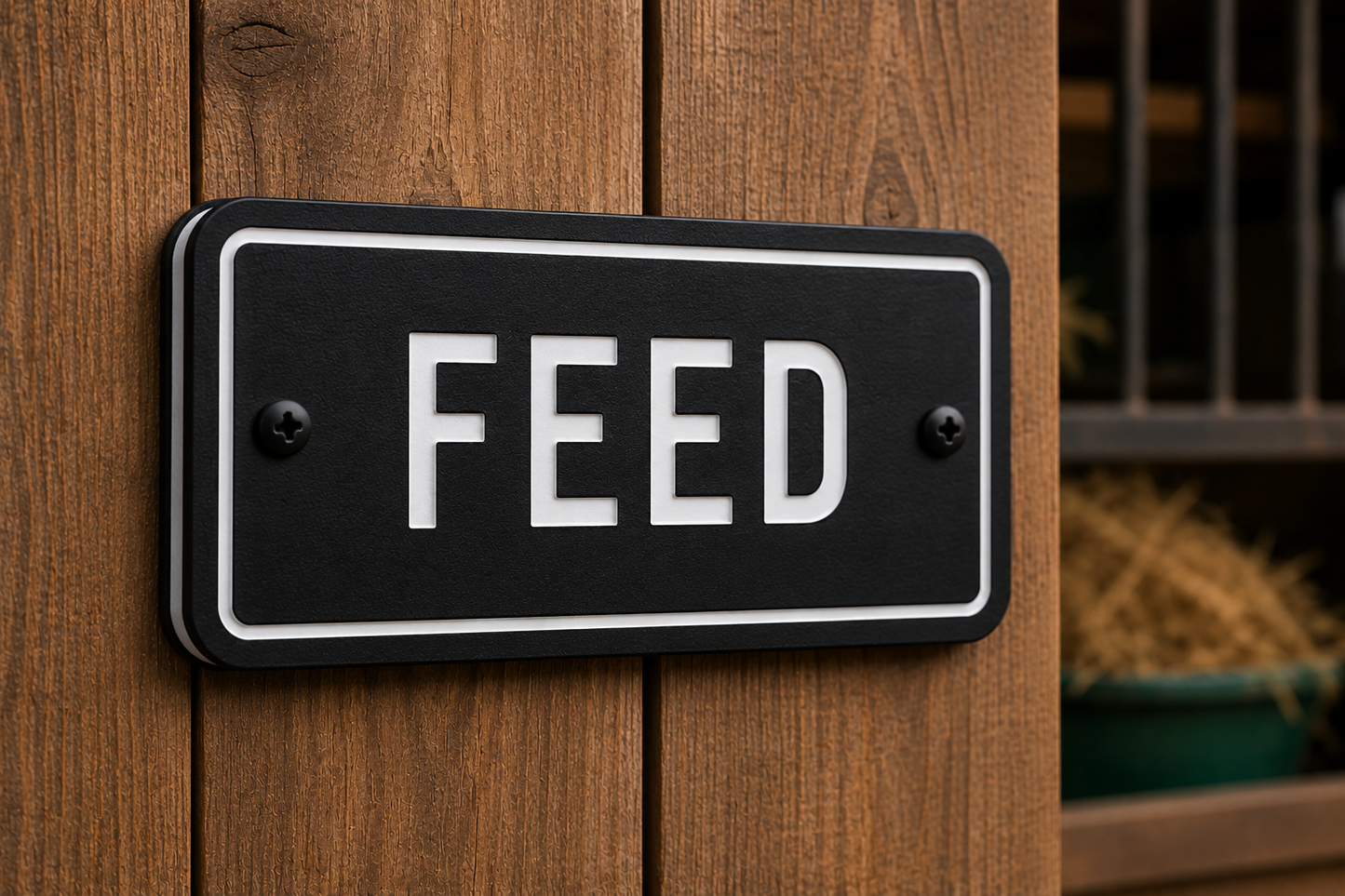 Custom Barn & Ranch Sign - 1 Line - 4 x 8