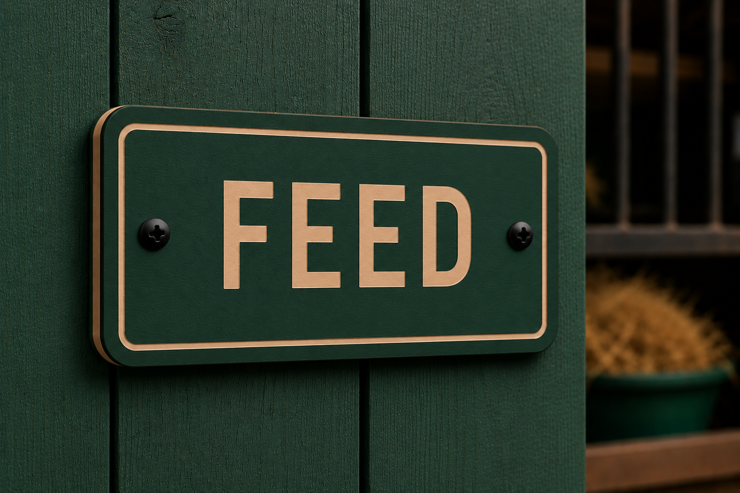 Custom Barn & Ranch Sign - 1 Line - 4 x 8