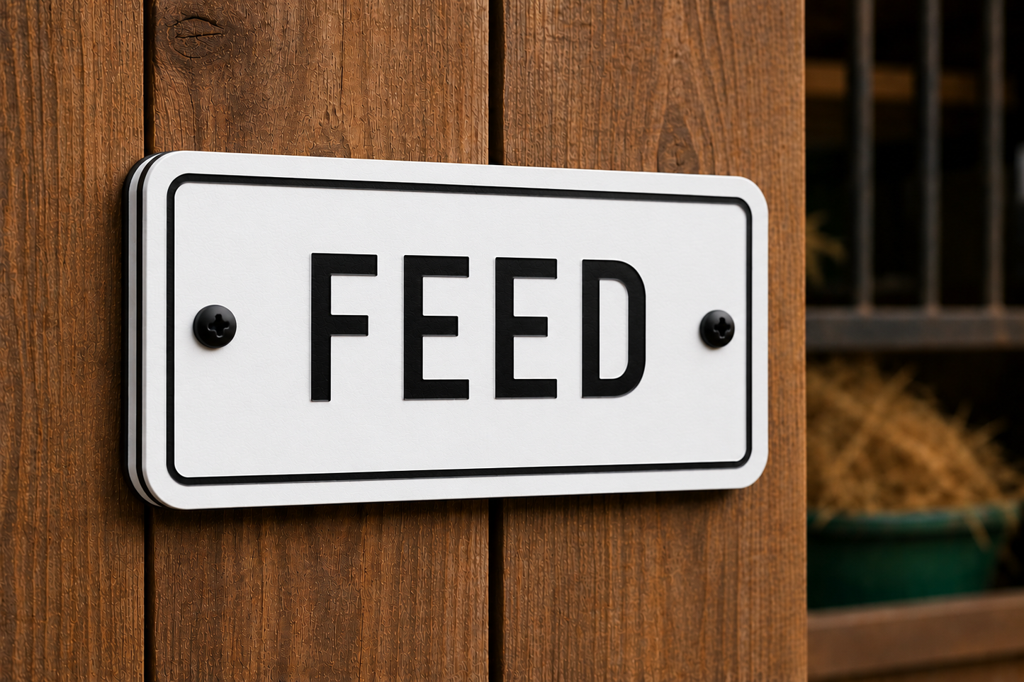 Custom Barn & Ranch Sign - 1 Line - 4 x 8