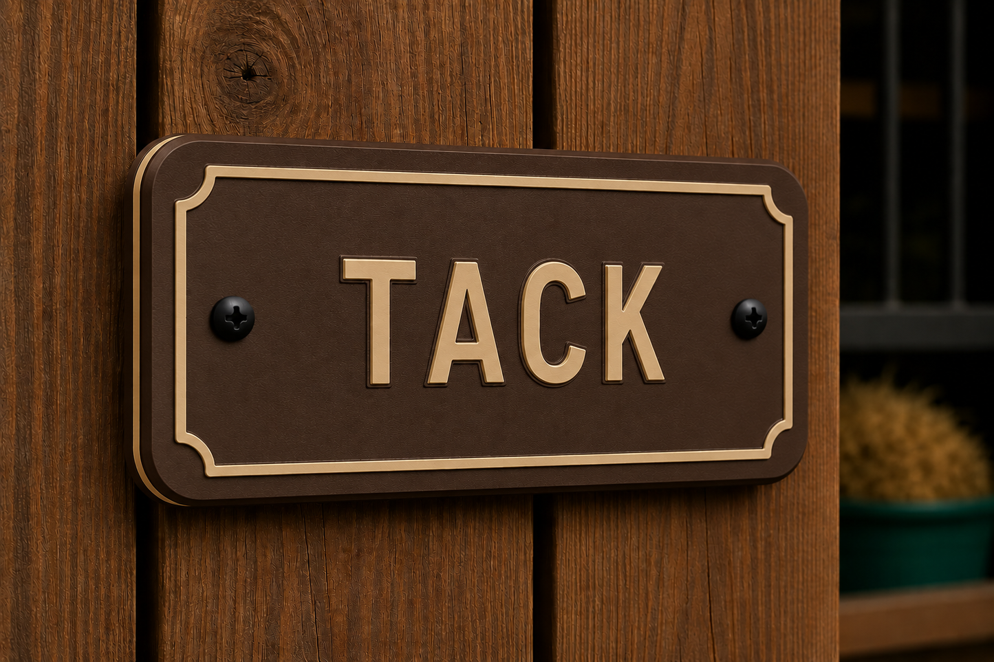 Custom Barn & Ranch Sign - 1 Line - 4 x 8