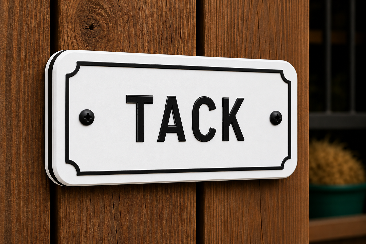 Custom Barn & Ranch Sign - 1 Line - 4 x 8