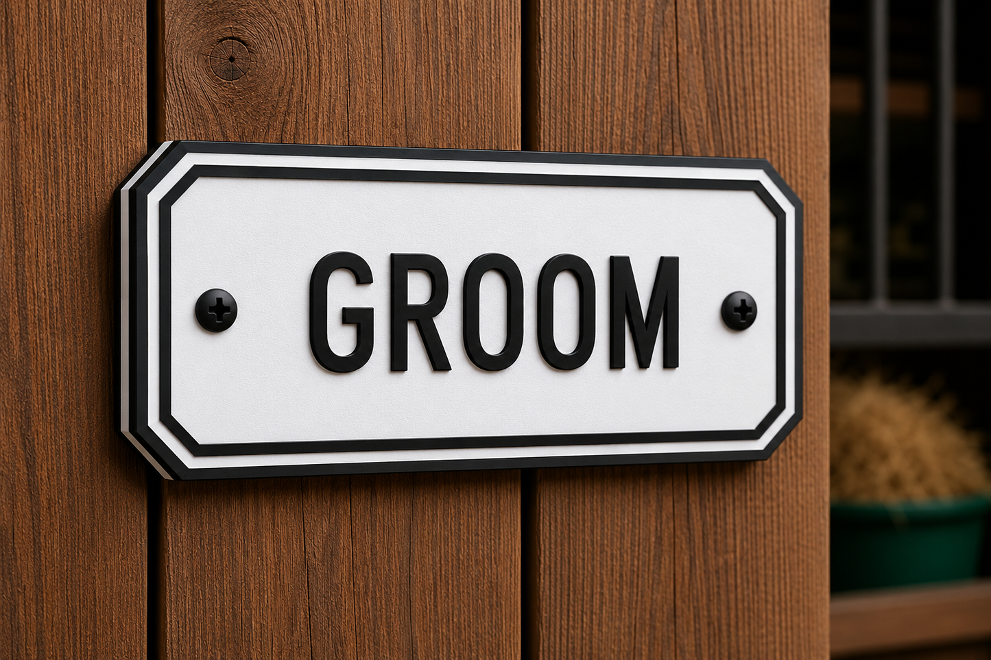 Custom Barn & Ranch Sign - 1 Line - 4 x 8