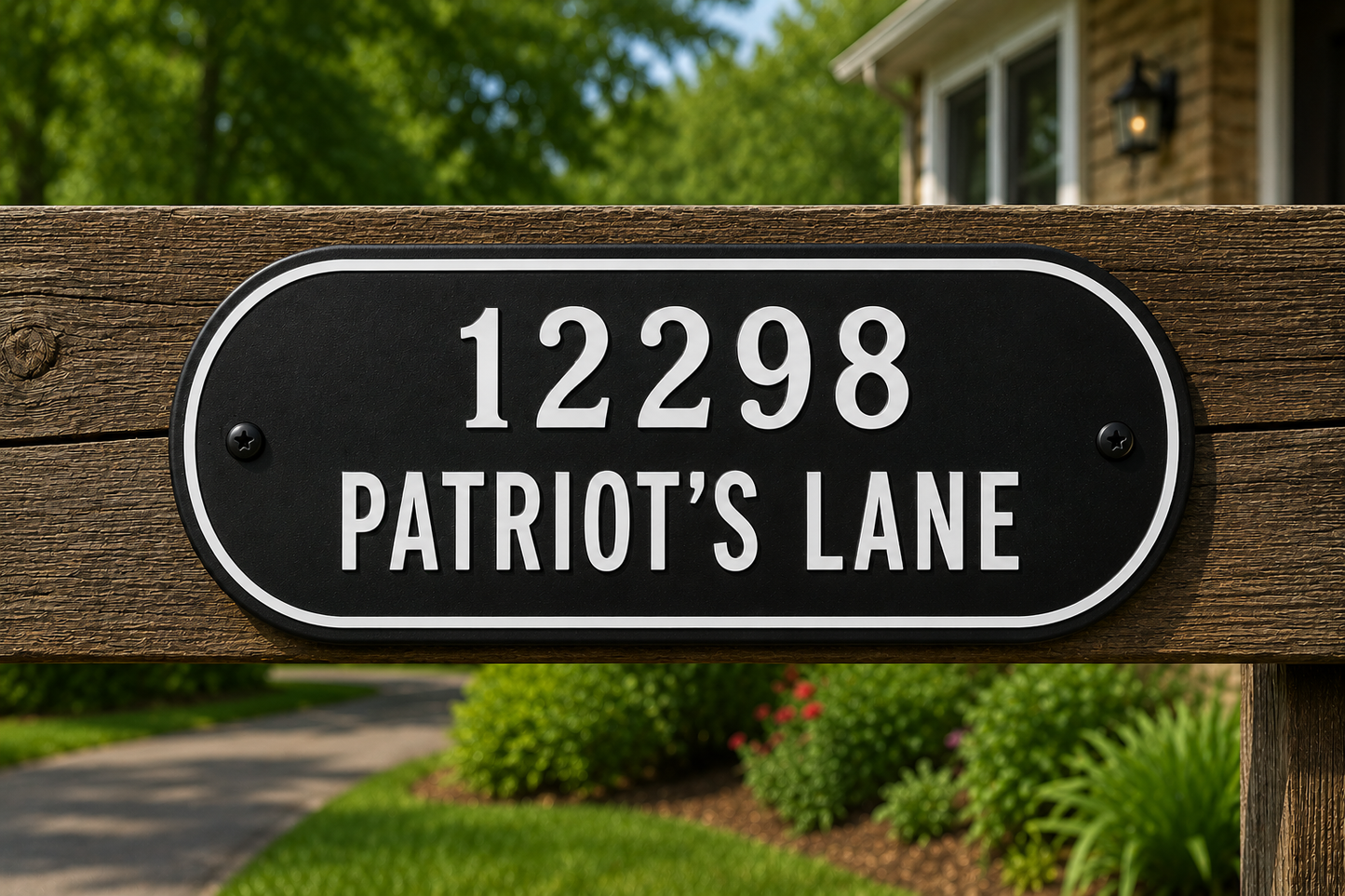 Custom Address Sign - 2 Line - 5 x 14