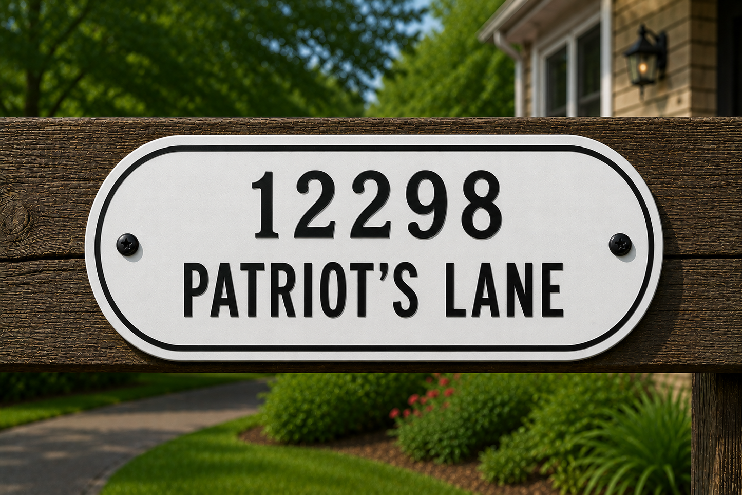 Custom Address Sign - 2 Line - 5 x 14