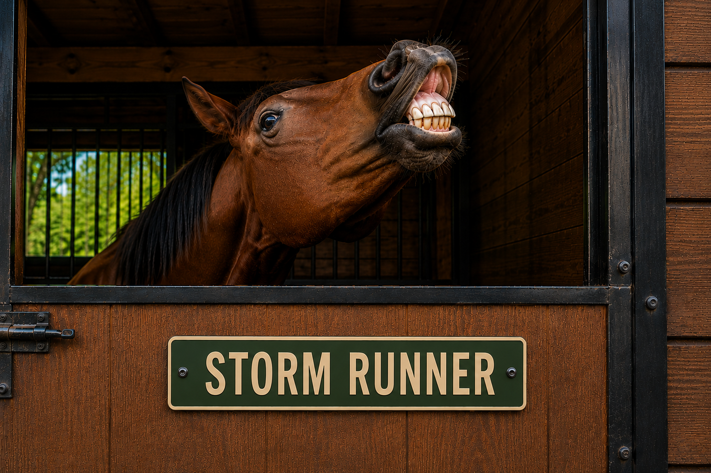 Custom Stable & Stall Sign - 1 Line - 5 x 18
