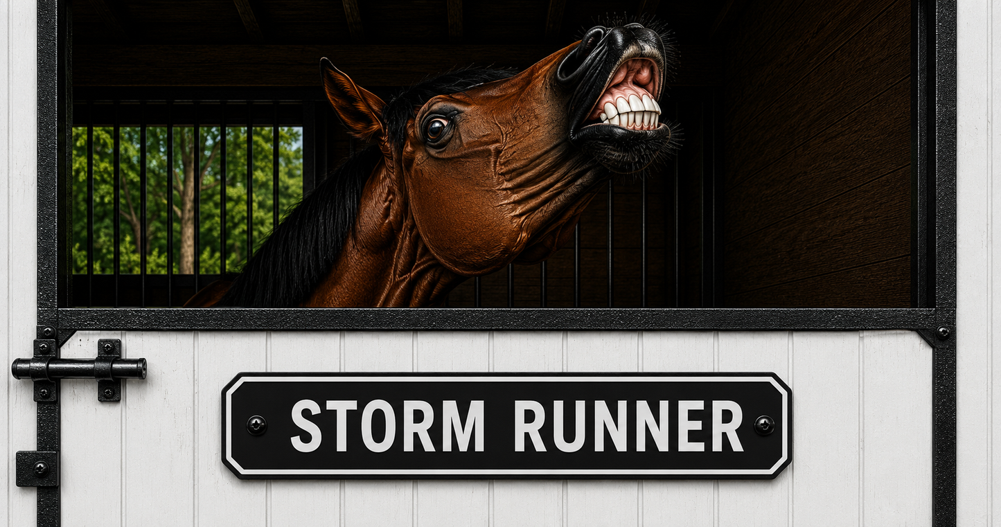 Custom Stable & Stall Sign - 1 Line - 5 x 18
