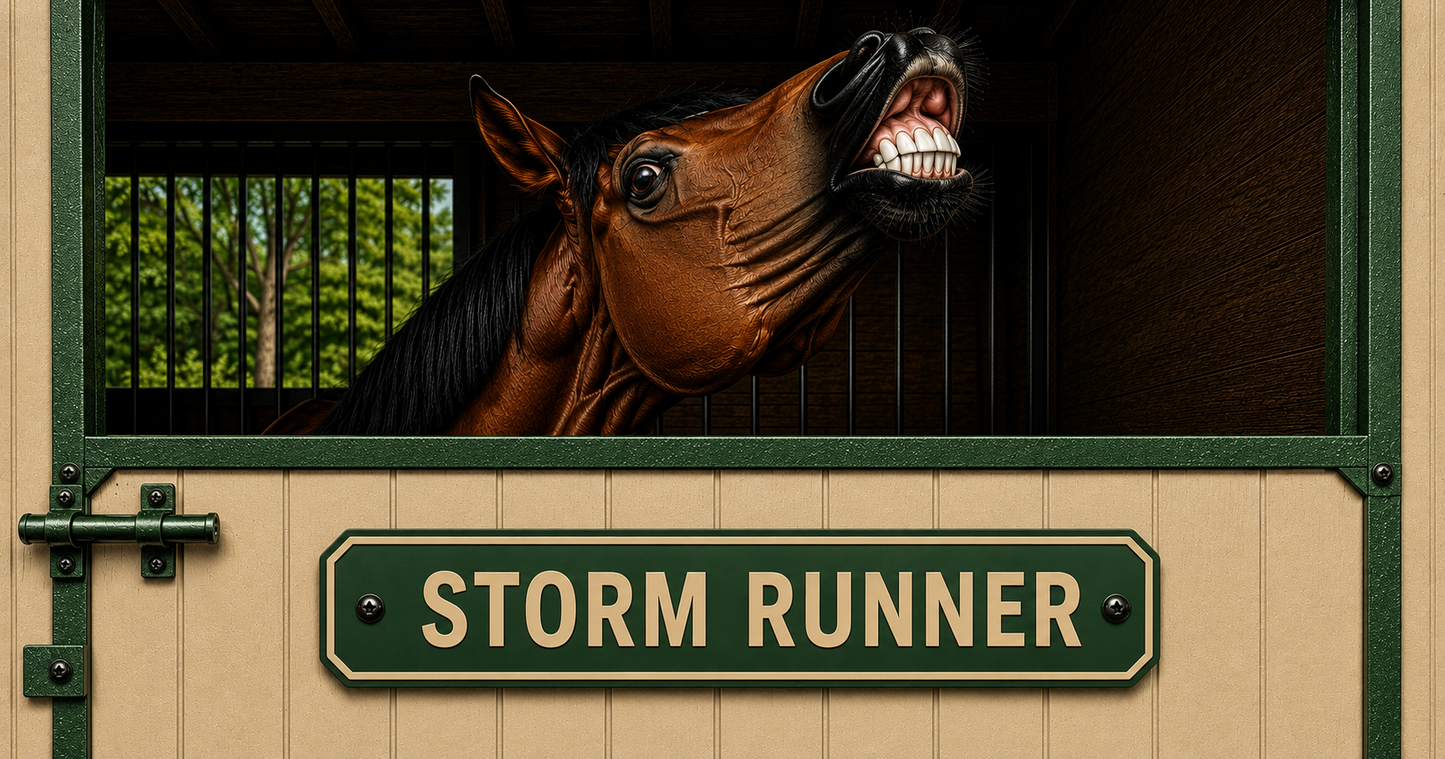 Custom Stable & Stall Sign - 1 Line - 5 x 18