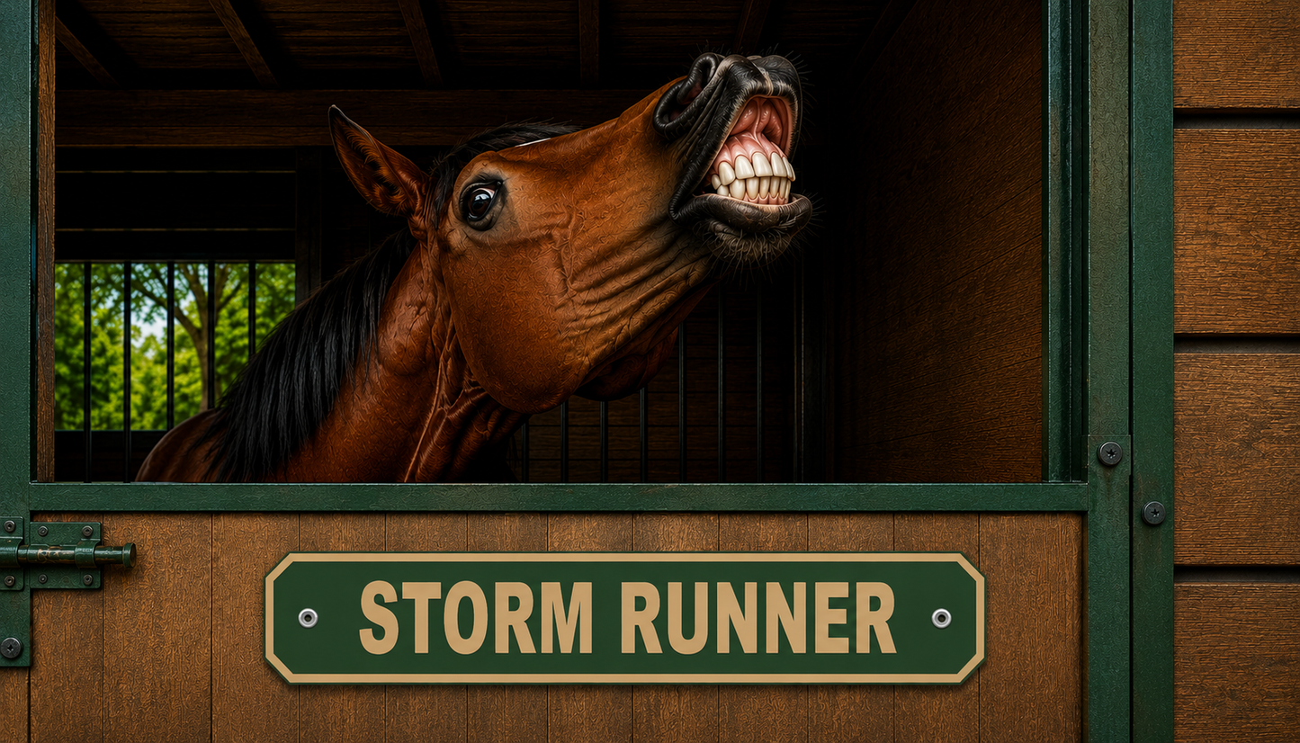Custom Stable & Stall Sign - 1 Line - 5 x 18