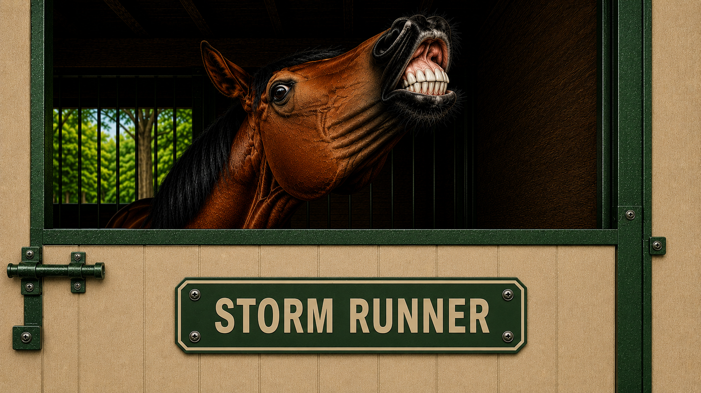 Custom Stable & Stall Sign - 1 Line - 5 x 18