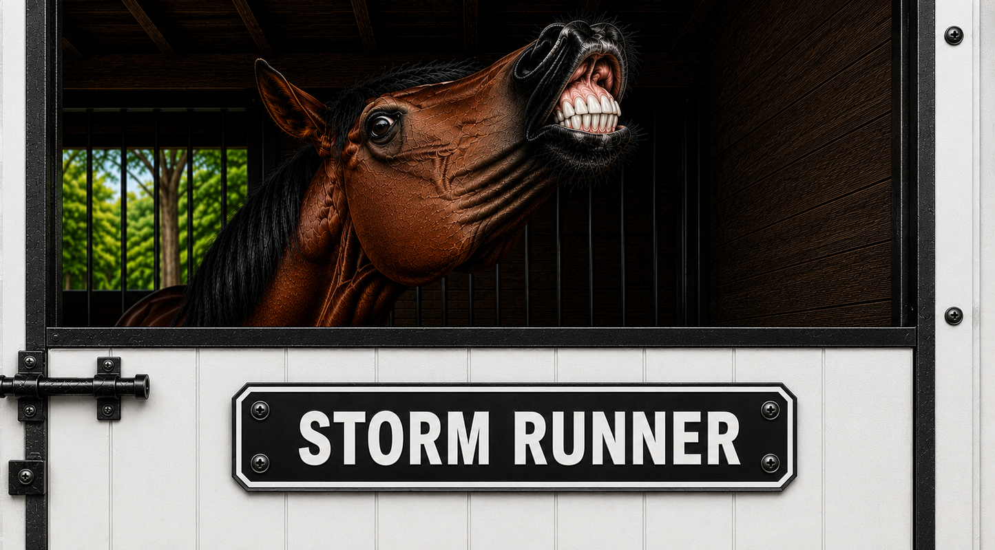 Custom Stable & Stall Sign - 1 Line - 5 x 18