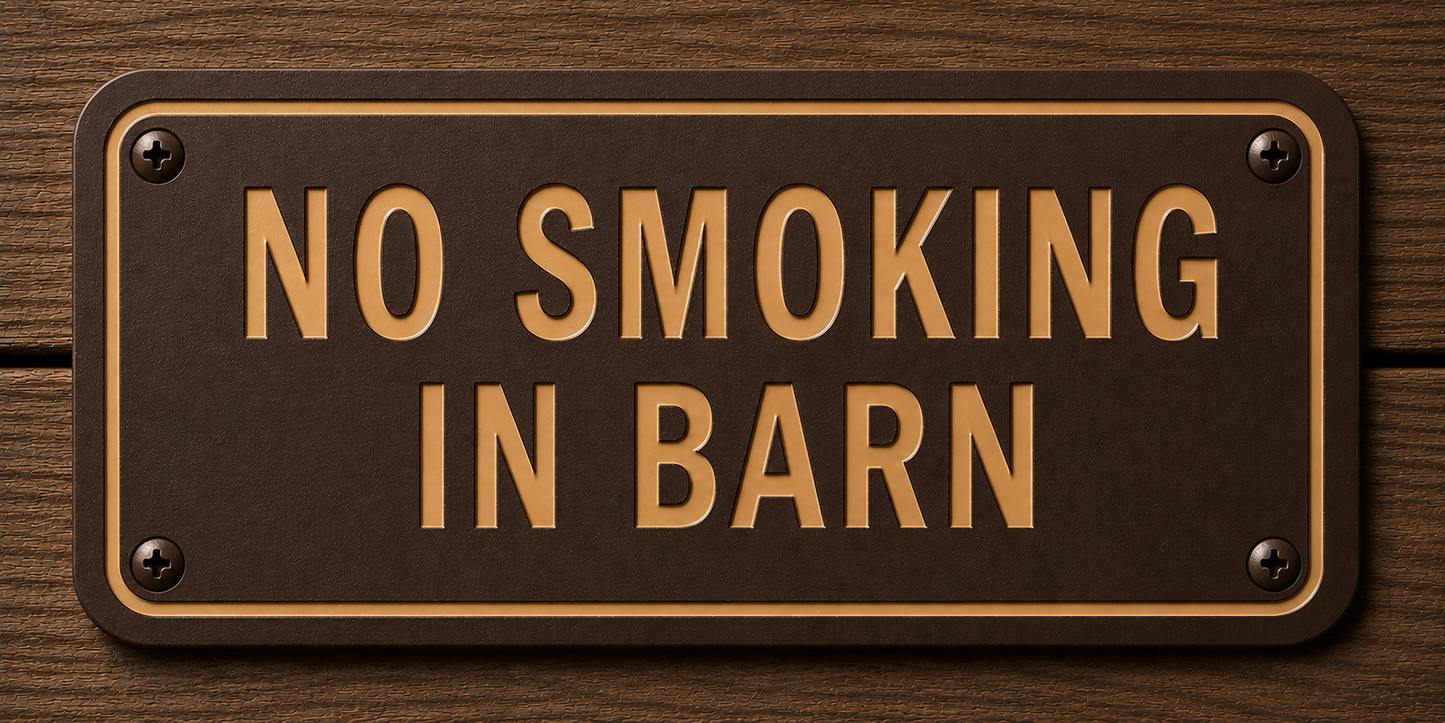 Custom Barn & Ranch Sign - 2 Line - 6 x 12