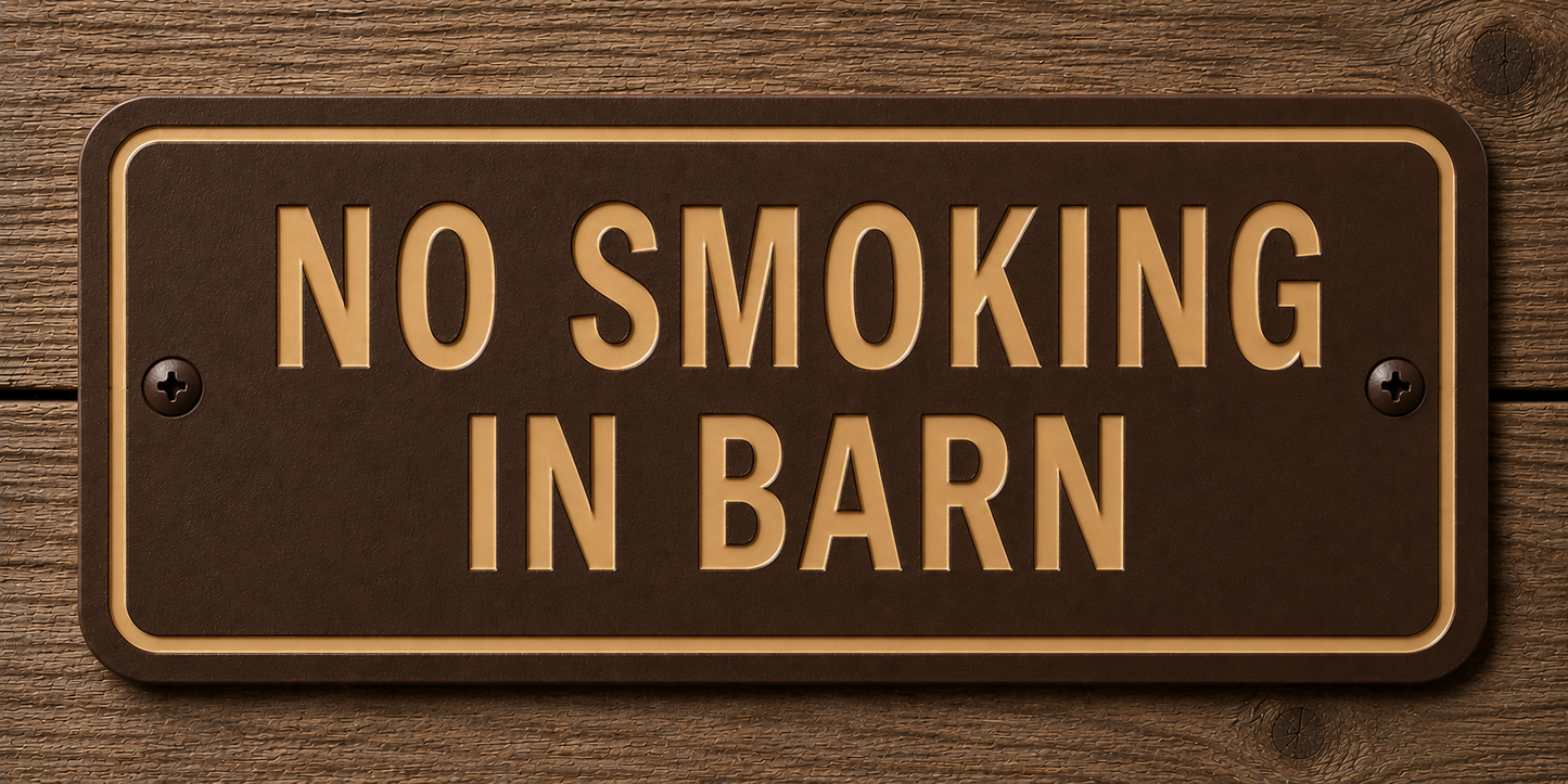 Custom Barn & Ranch Sign - 2 Line - 6 x 12