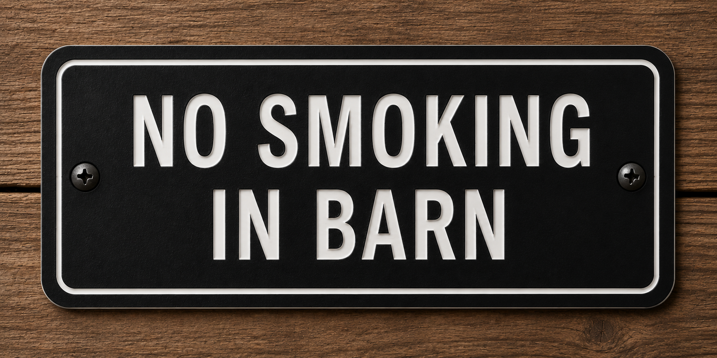 Custom Barn & Ranch Sign - 2 Line - 6 x 12