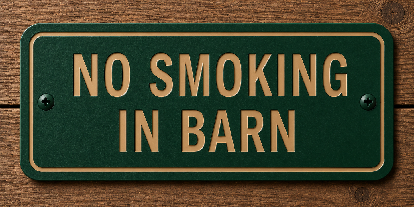 Custom Barn & Ranch Sign - 2 Line - 6 x 12
