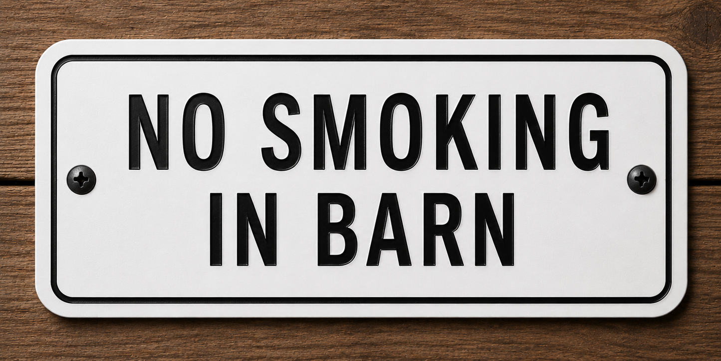 Custom Barn & Ranch Sign - 2 Line - 6 x 12