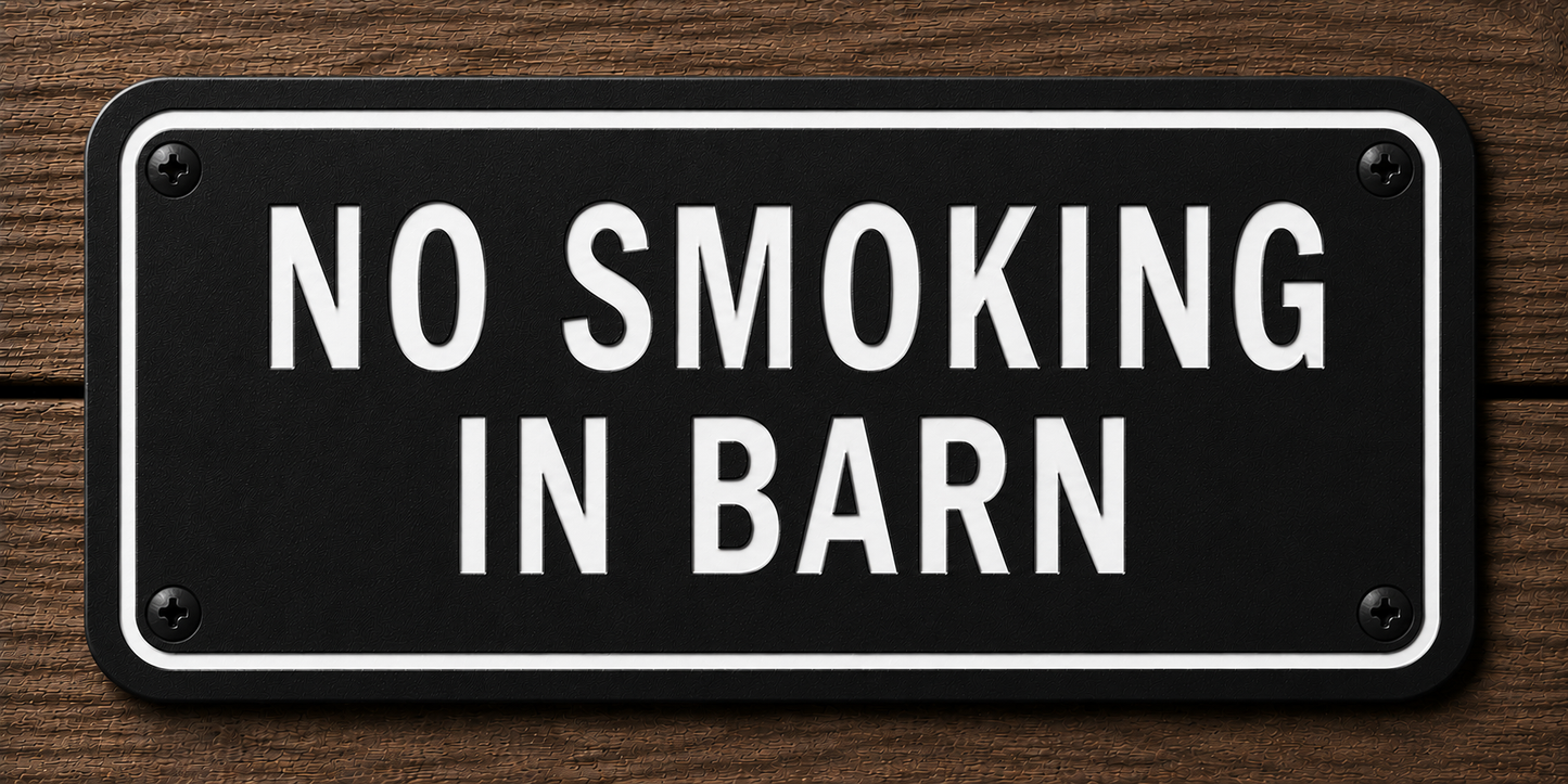 Custom Barn & Ranch Sign - 2 Line - 6 x 12