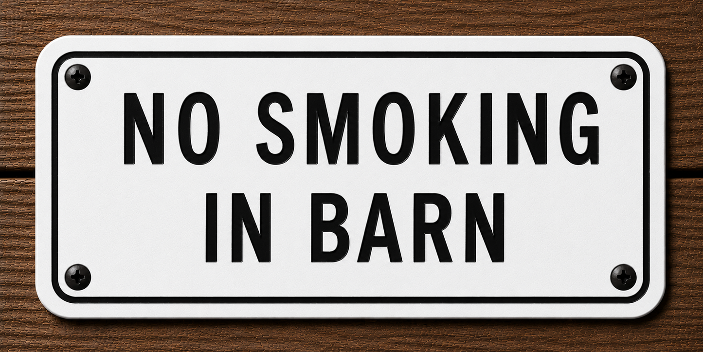 Custom Barn & Ranch Sign - 2 Line - 6 x 12