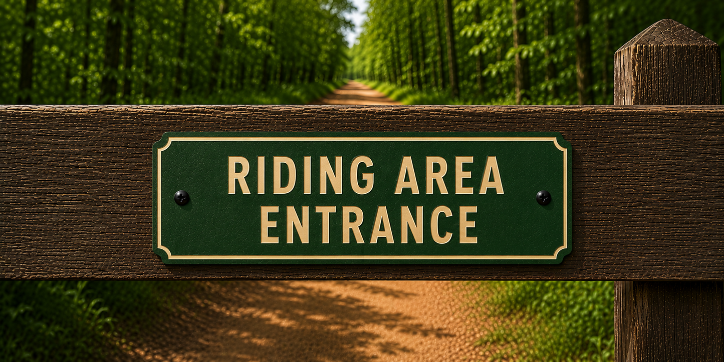 Custom Barn & Ranch Sign - 2 Line - 6 x 12