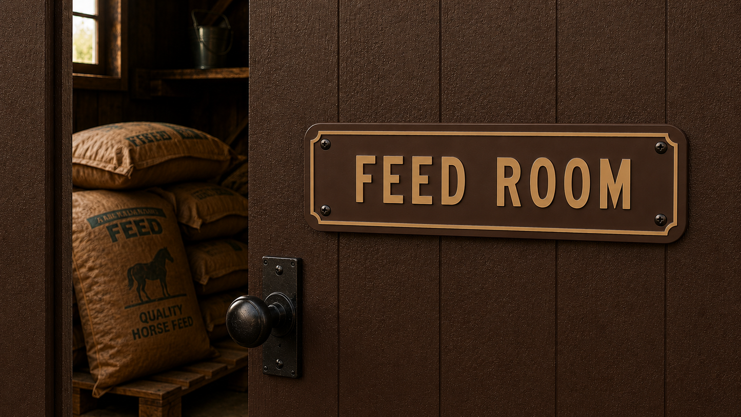 Custom Barn & Ranch Sign - 1 Line - 6 x 12