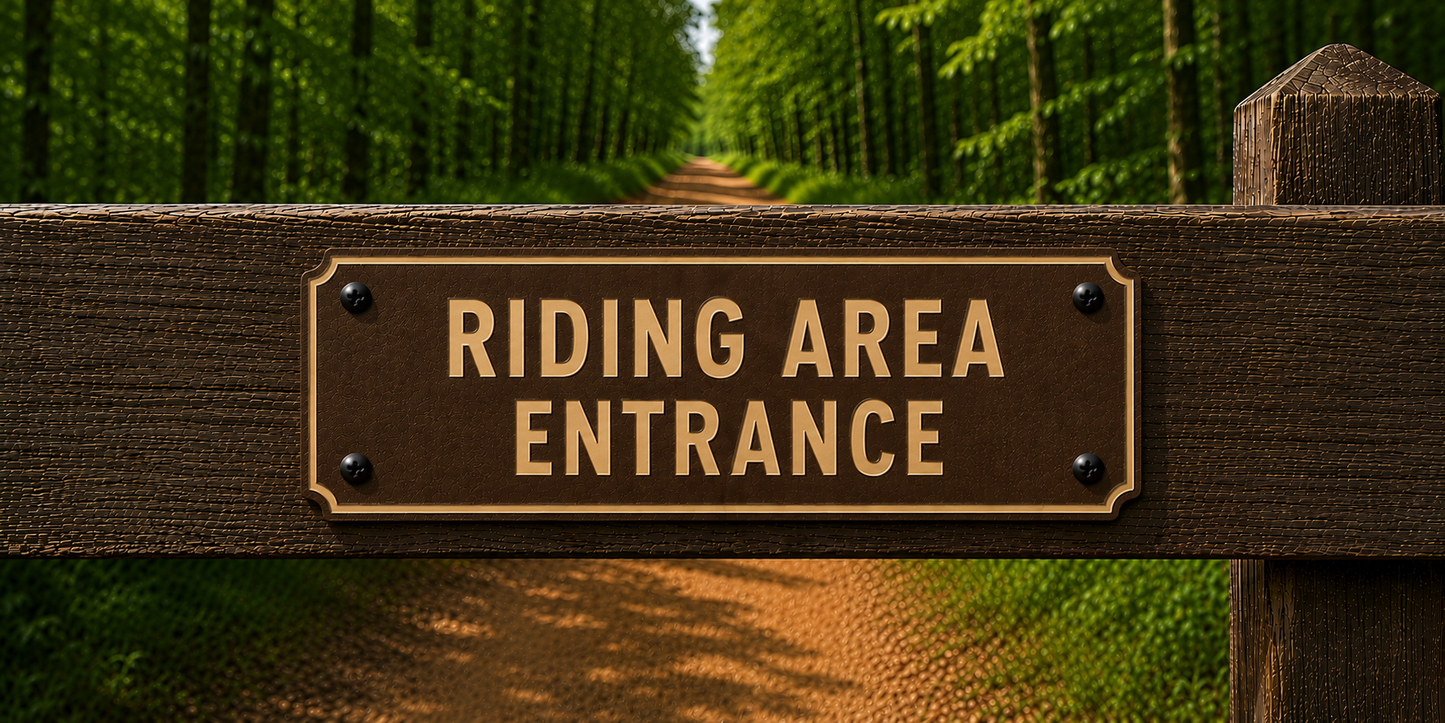 Custom Barn & Ranch Sign - 2 Line - 6 x 12