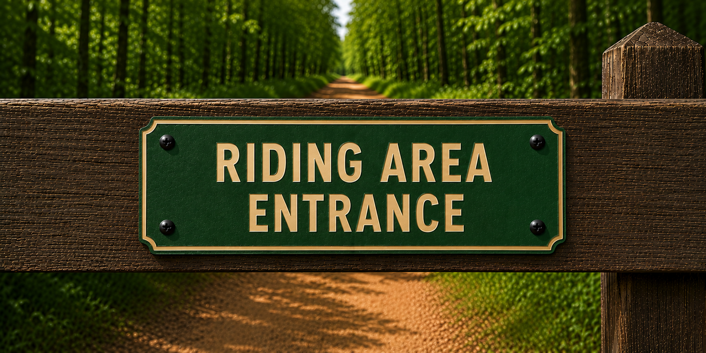 Custom Barn & Ranch Sign - 2 Line - 6 x 12