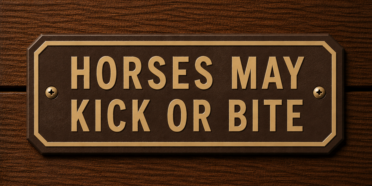Custom Barn & Ranch Sign - 2 Line - 6 x 12